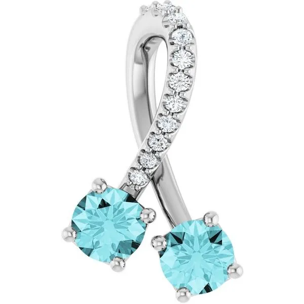 Two-Stone Pendant Linwood Custom Jewelers Linwood, NJ