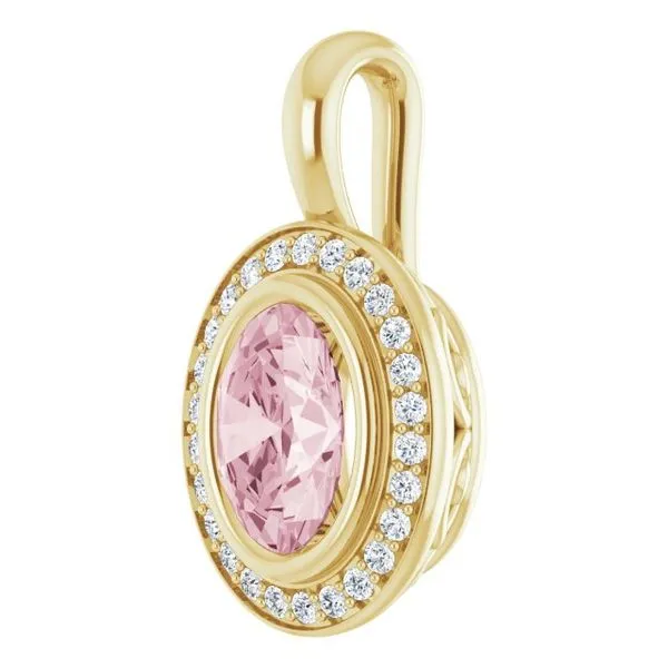Halo-Style Pendant Image 2 Jerald Jewelers Latrobe, PA