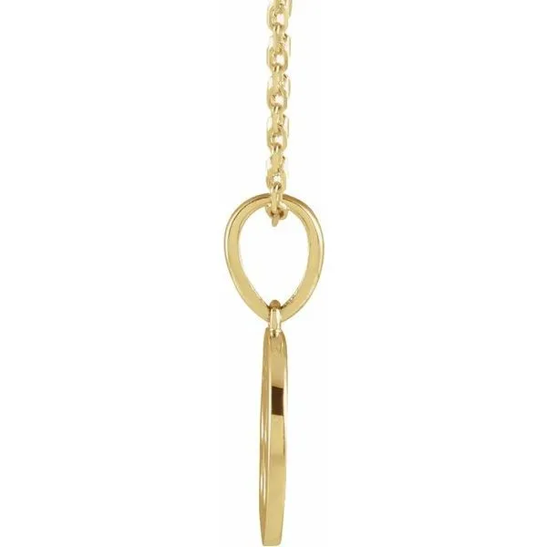 Youth Butterfly Disc Necklace Image 2 Linwood Custom Jewelers Linwood, NJ