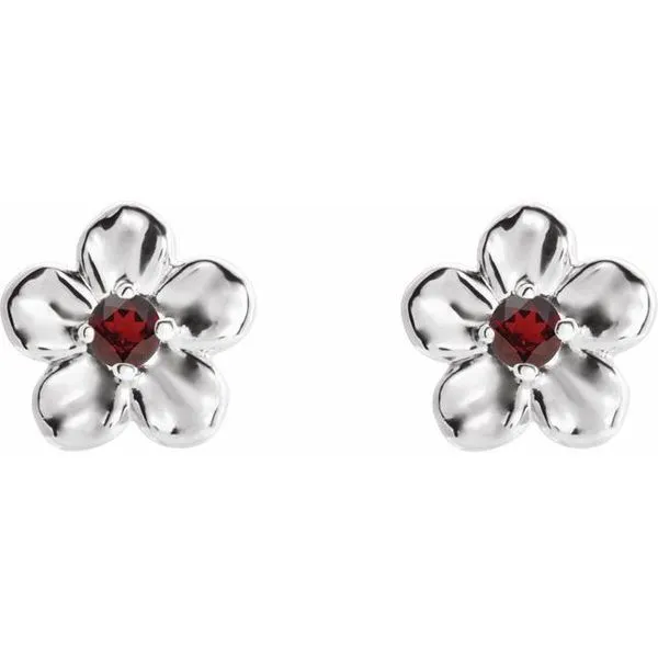 Youth Flower Earrings Image 2 Scirto's Jewelry Lockport, NY
