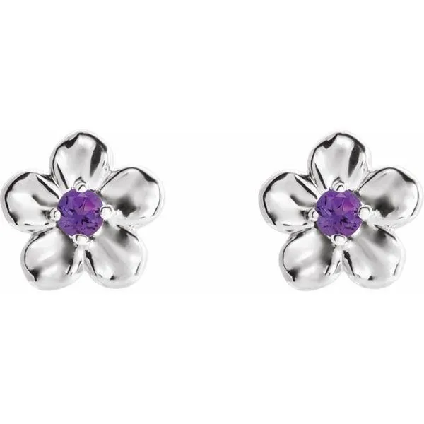 Youth Flower Earrings Image 2 Rick's Jewelers California, MD