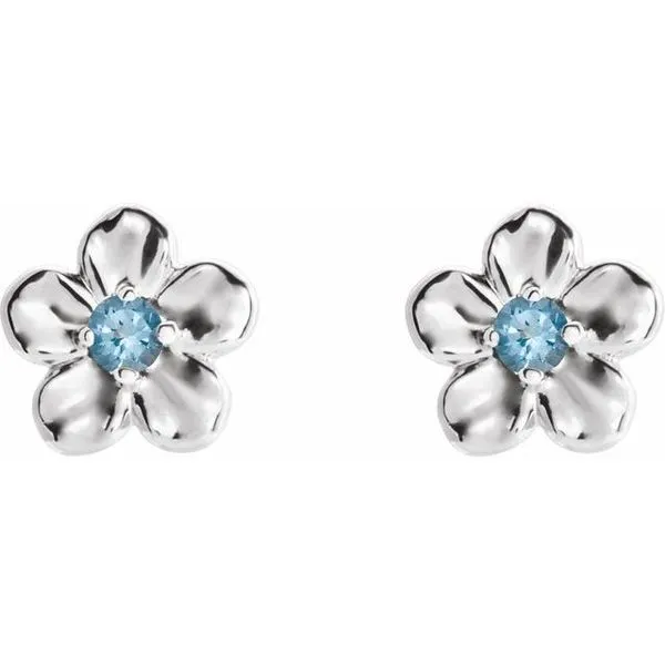 Youth Flower Earrings Image 2 Arnold's Jewelry and Gifts Logansport, IN