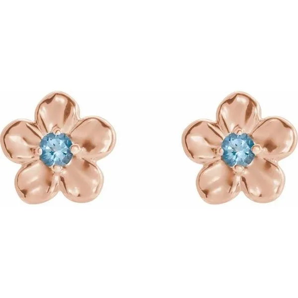 Youth Flower Earrings Image 2 Hopman Jewelers Elkhart, IN