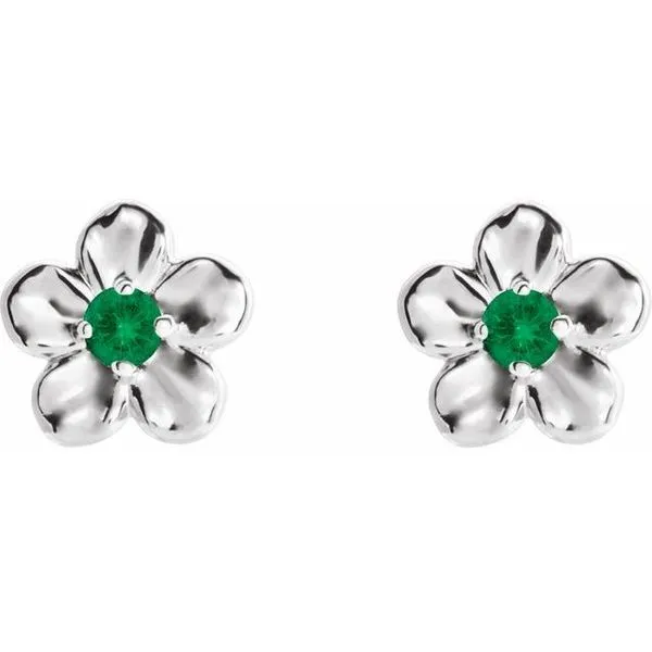 Youth Flower Earrings Image 2 Long Jewelers Chesapeake, VA