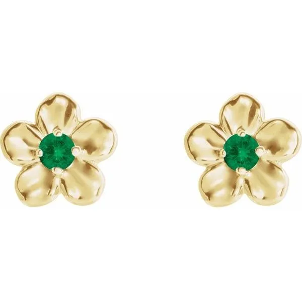 Youth Flower Earrings Image 2 Rick's Jewelers California, MD