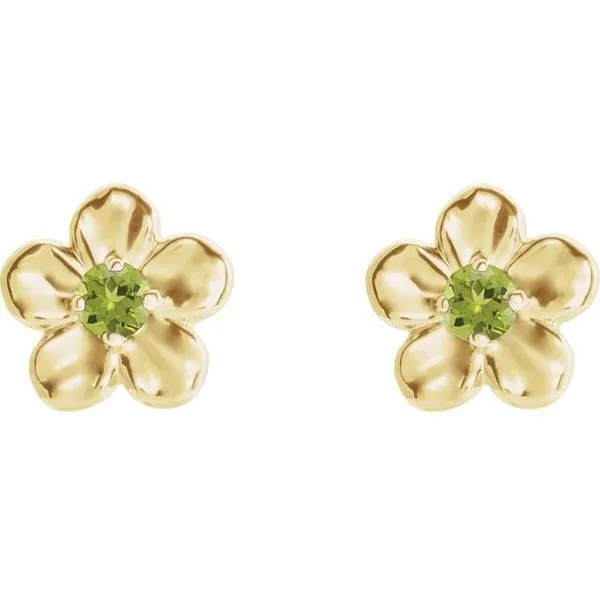 Youth Flower Earrings Image 2 Hopman Jewelers Elkhart, IN