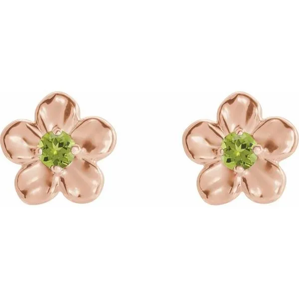 Youth Flower Earrings Image 2 Hopman Jewelers Elkhart, IN