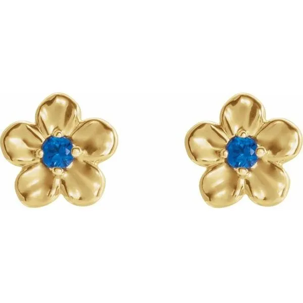 Youth Flower Earrings Image 2 M. J. Thomas Jewelers, Ltd. Stratford, CT
