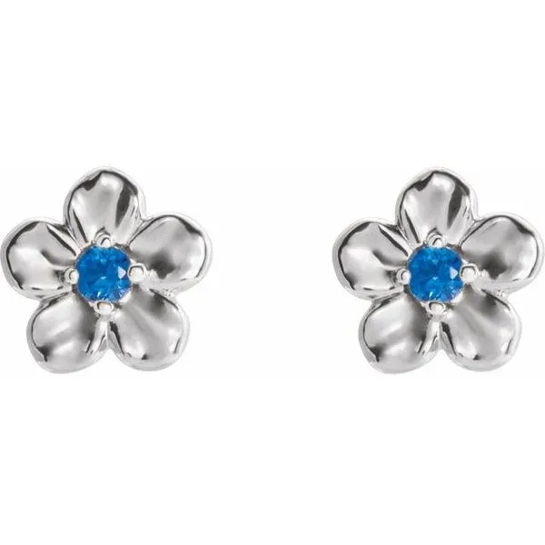 Youth Flower Earrings Image 2 Scirto's Jewelry Lockport, NY