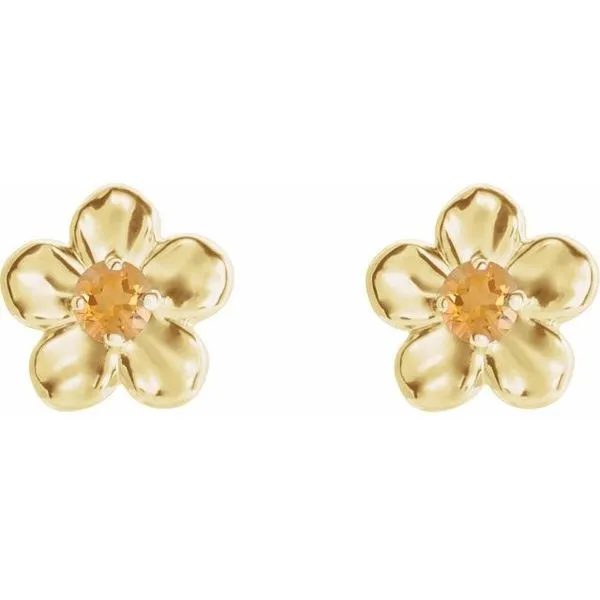 Youth Flower Earrings Image 2 J. Meredith Jewelers Delafield, WI