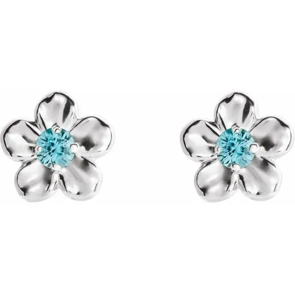 Youth Flower Earrings Image 2 Hopman Jewelers Elkhart, IN