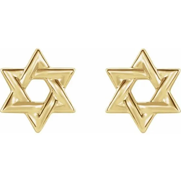 Star of David Earrings Image 2 Scirto's Jewelry Lockport, NY