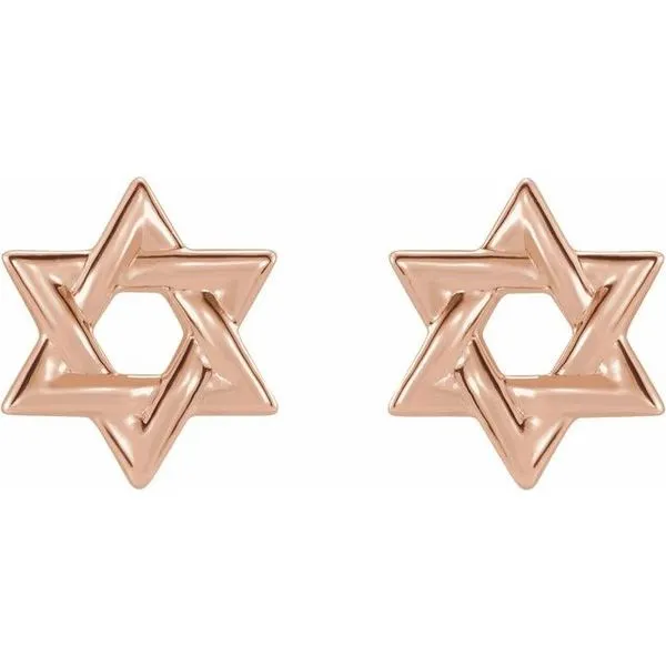 Star of David Earrings Image 2 Hopman Jewelers Elkhart, IN