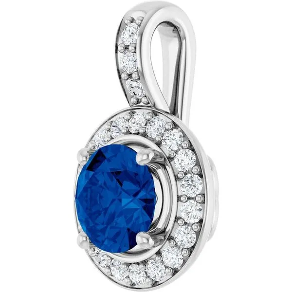 Halo-Style Pendant Image 2 Becky Beck's Jewelry DeKalb, IL