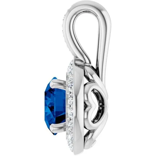 Halo-Style Pendant Image 3 Scirto's Jewelry Lockport, NY