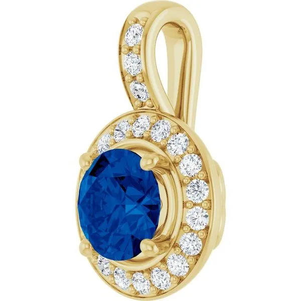 Halo-Style Pendant Image 2 Rick's Jewelers California, MD