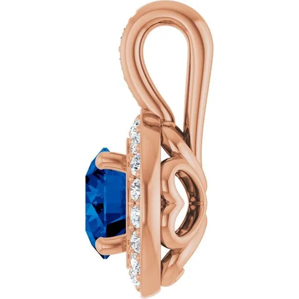 Halo-Style Pendant Image 3 Hopman Jewelers Elkhart, IN