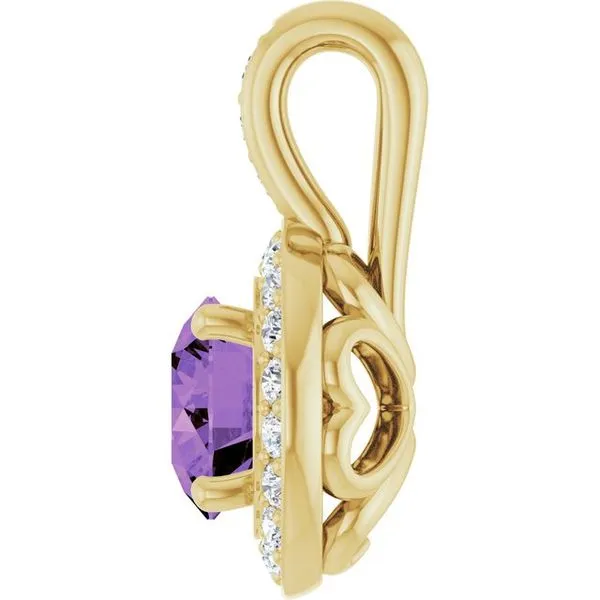 Halo-Style Pendant Image 3 Becky Beck's Jewelry DeKalb, IL