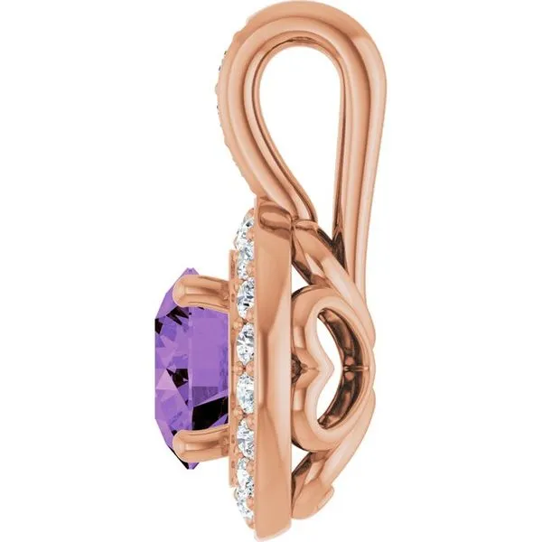 Halo-Style Pendant Image 3 Hopman Jewelers Elkhart, IN