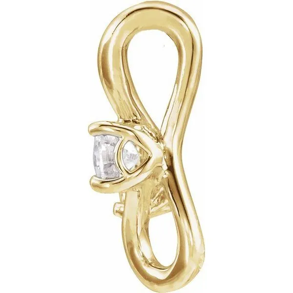 Two-Stone Bypass Pendant Image 2 James & Williams Jewelers Berwyn, IL