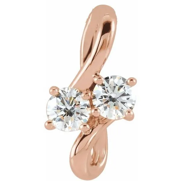 Two-Stone Bypass Pendant Rasmussen Jewelers Spanish Fork, UT