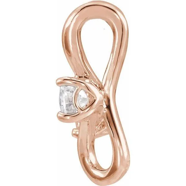 Two-Stone Bypass Pendant Image 2 Linwood Custom Jewelers Linwood, NJ