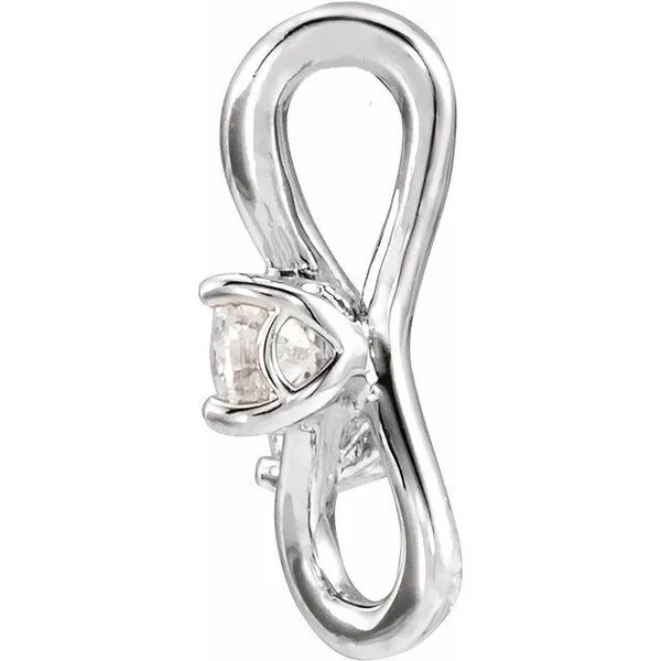 Two-Stone Bypass Pendant Image 2 Hopman Jewelers Elkhart, IN