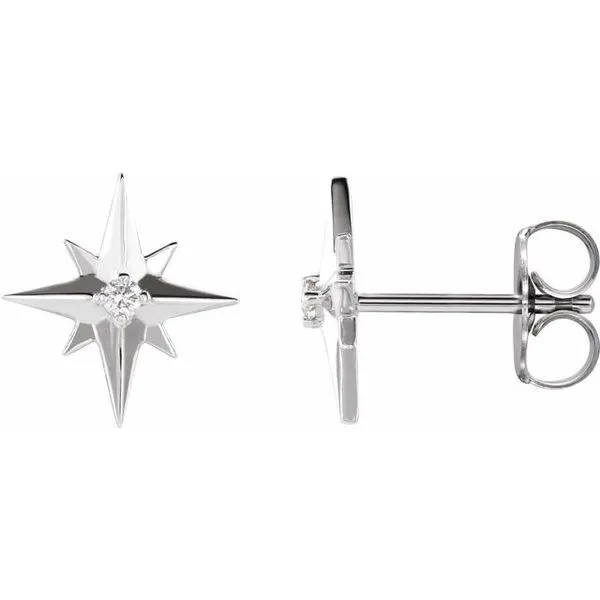 Accented Star Earrings Hopman Jewelers Elkhart, IN