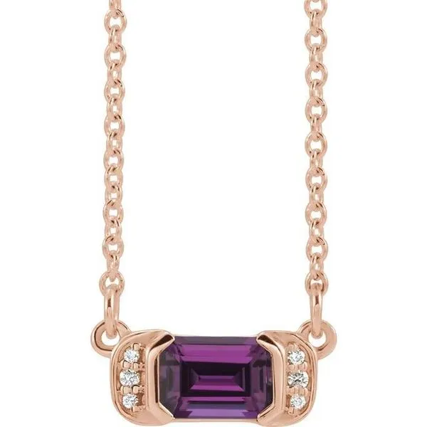 Accented Bar Necklace Scirto's Jewelry Lockport, NY