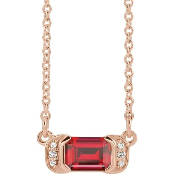 Accented Bar Necklace Hopman Jewelers Elkhart, IN