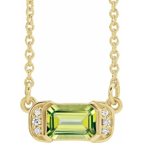 Accented Bar Necklace Scirto's Jewelry Lockport, NY