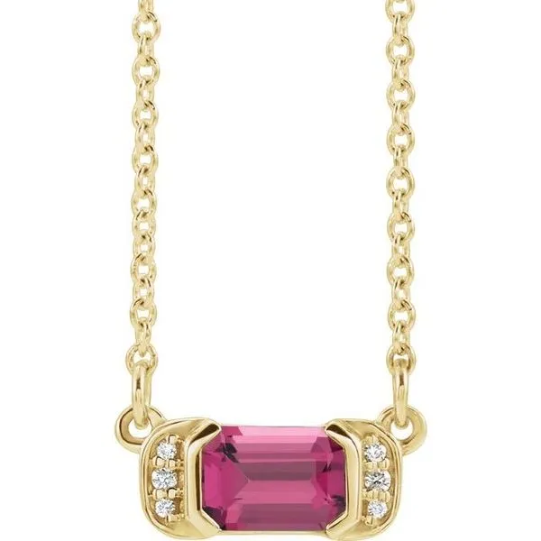 Accented Bar Necklace Comstock Jewelers Edmonds, WA