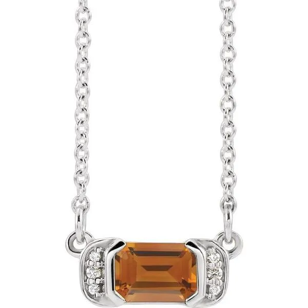 Accented Bar Necklace Hopman Jewelers Elkhart, IN