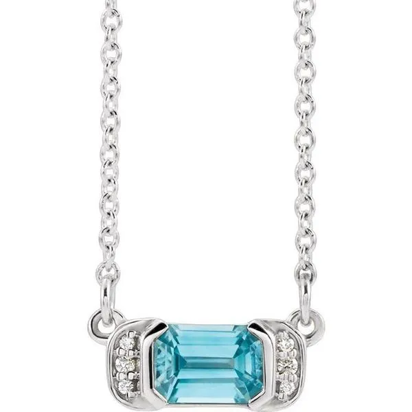 Accented Bar Necklace Becky Beck's Jewelry DeKalb, IL