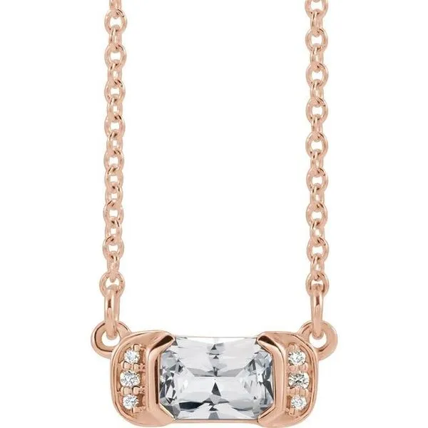 Accented Bar Necklace Rick's Jewelers California, MD