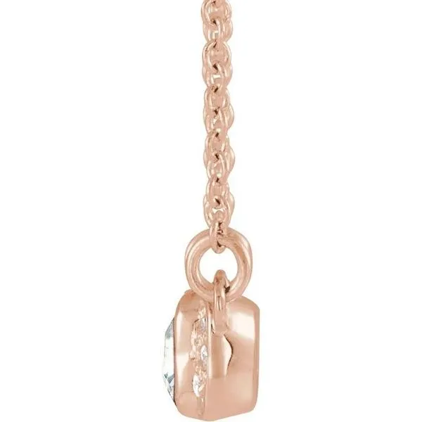 Accented Bar Necklace Image 2 Hopman Jewelers Elkhart, IN