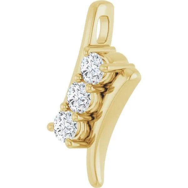 Three-Stone Pendant Image 2 Hopman Jewelers Elkhart, IN