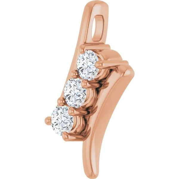 Three-Stone Pendant Image 2 Long Jewelers Chesapeake, VA