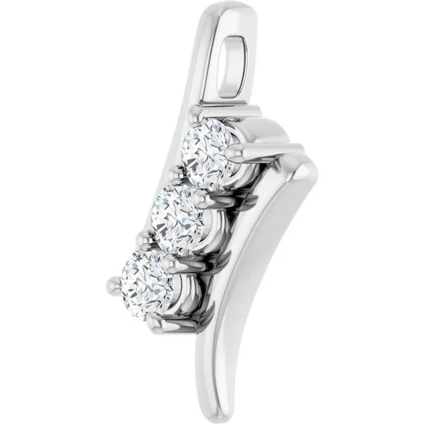 Three-Stone Pendant Image 2 Hopman Jewelers Elkhart, IN