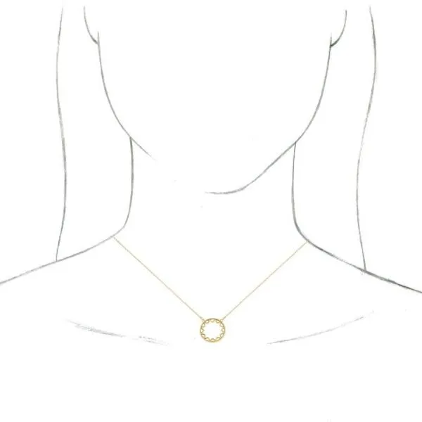 Sun Necklace Image 3 Hopman Jewelers Elkhart, IN