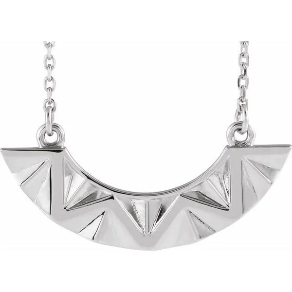 Curved Bar Necklace Linwood Custom Jewelers Linwood, NJ