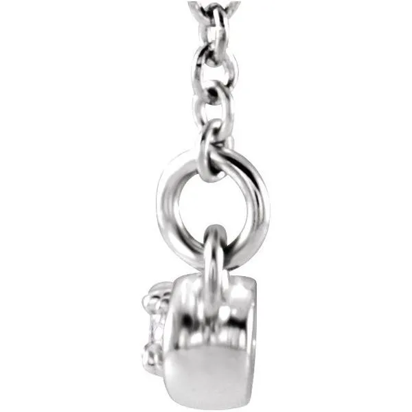 Infinity-Inspired Bar Necklace Image 2 Long Jewelers Chesapeake, VA