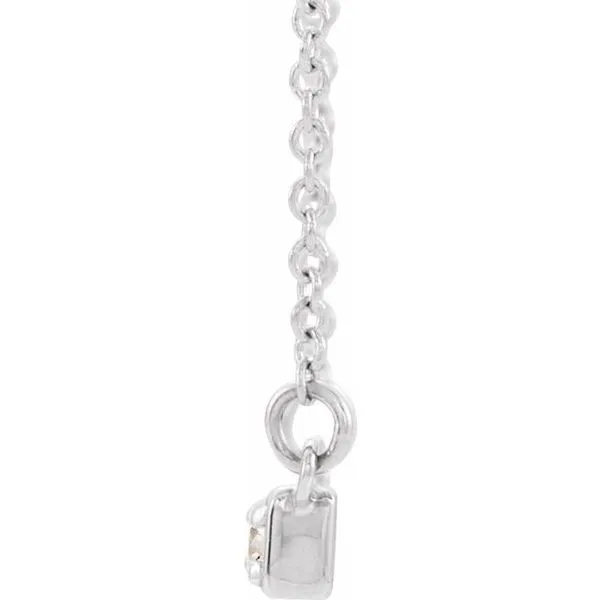 Accented Bar Necklace Image 2 James Wolf Jewelers Mason, OH