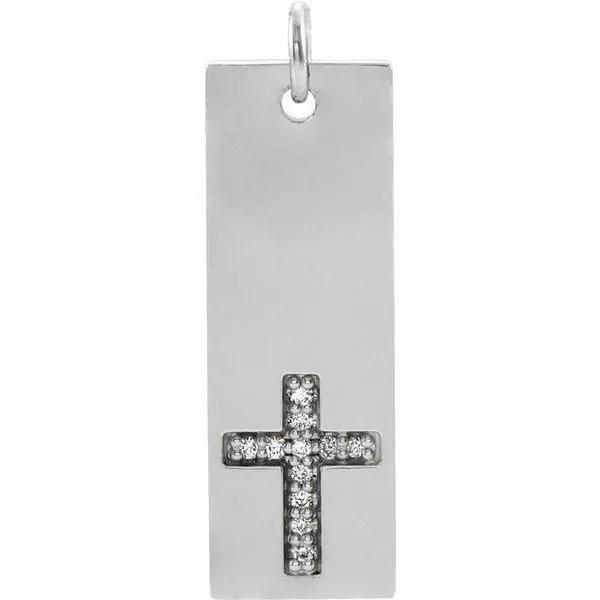 Accented Bar Cross Pendant Hopman Jewelers Elkhart, IN