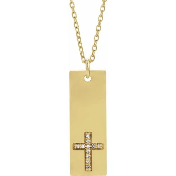 Accented Bar Cross Necklace Rasmussen Jewelers Spanish Fork, UT
