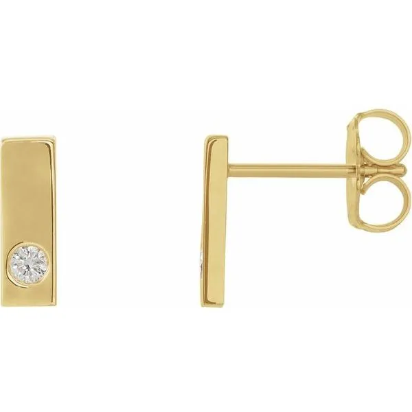 Accented Bar Earrings Rasmussen Jewelers Spanish Fork, UT