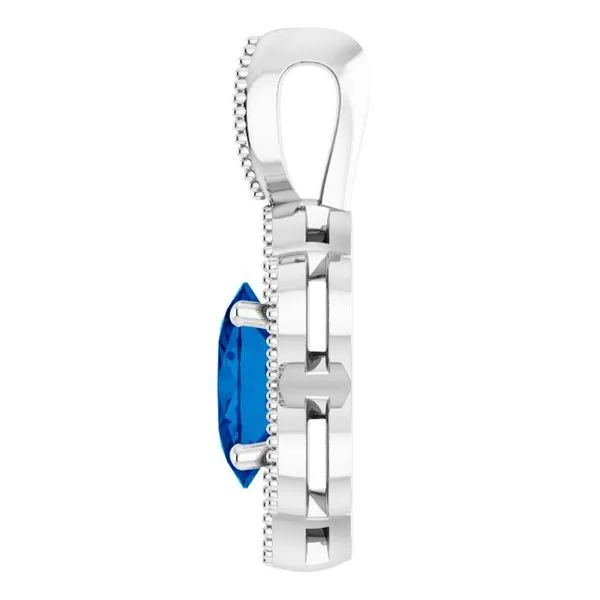 Halo-Style Pendant Image 3 Rick's Jewelers California, MD