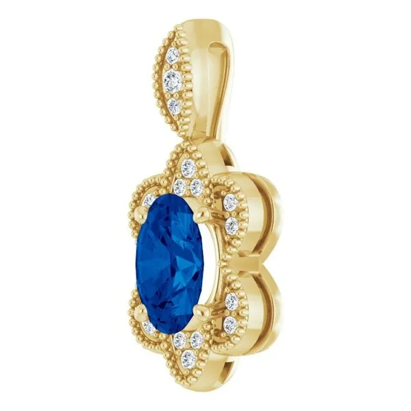 Halo-Style Pendant Image 2 Hopman Jewelers Elkhart, IN