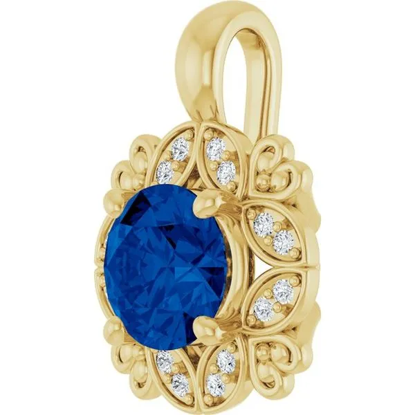 Halo-Style Pendant Image 2 Rick's Jewelers California, MD