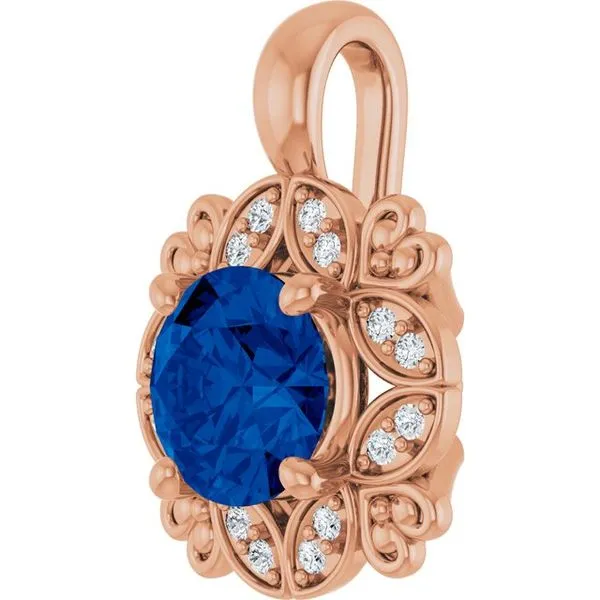 Halo-Style Pendant Image 2 Becky Beck's Jewelry DeKalb, IL